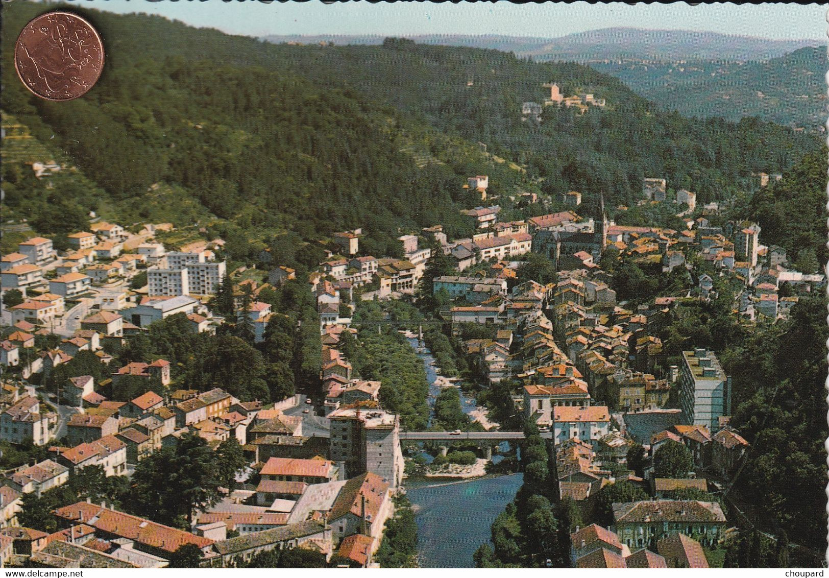 07 - Carte Postale Semi Moderne De VALS LES BAINS   Vue Aérienne - Vals Les Bains