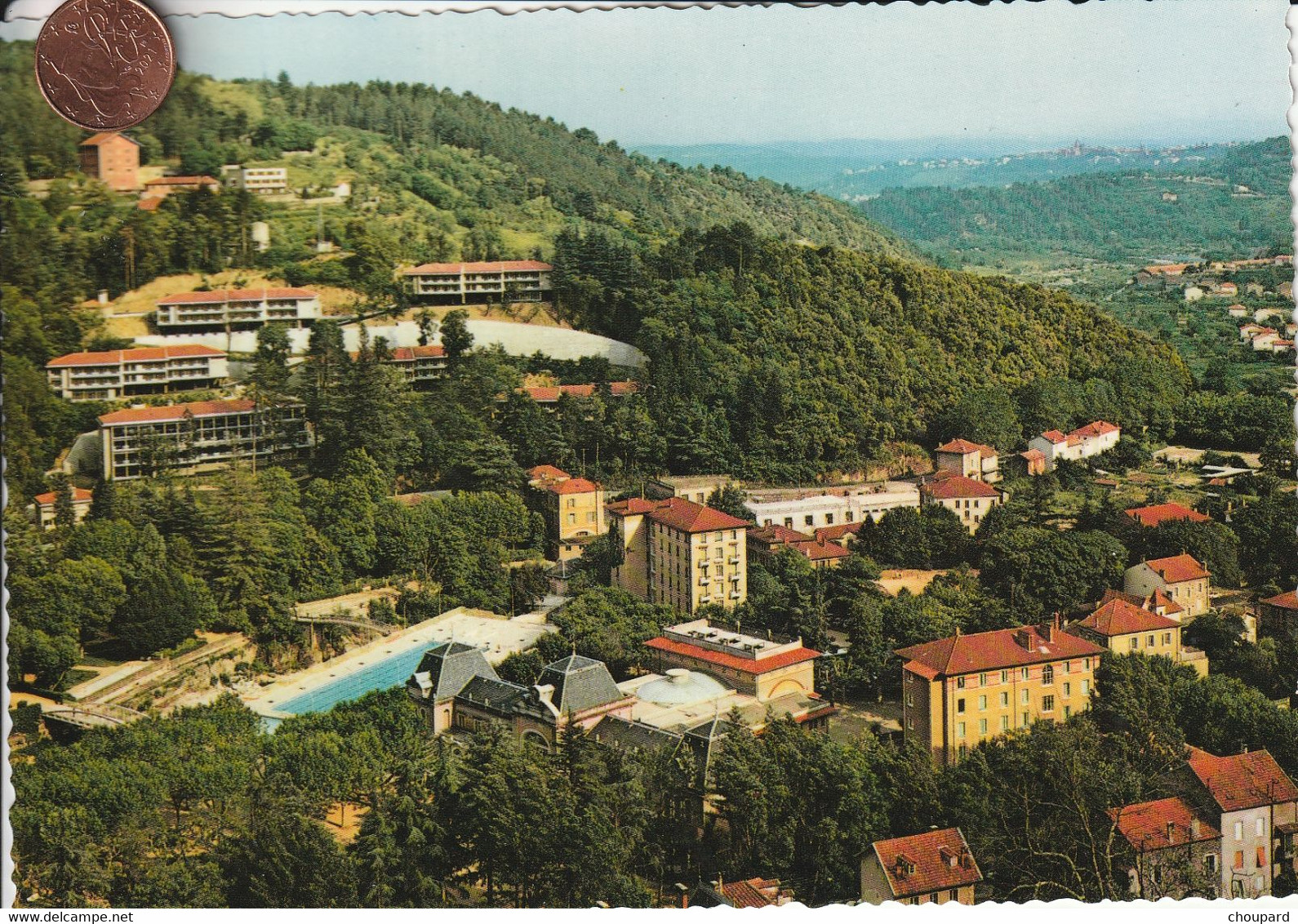 07 - Carte Postale Semi Moderne De VALS LES BAINS   Vue Aérienne - Vals Les Bains