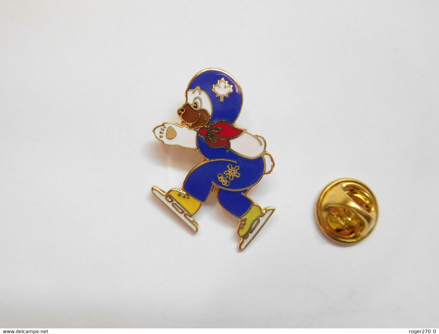 Superbe Pin's En EGF , JO Jeux Olympiques Calgary 1988  , Patinage De Vitesse - Jeux Olympiques