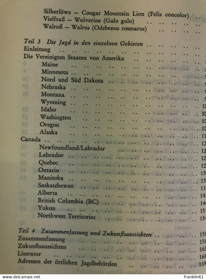 Jagd Und Wildschutz Im Norden Amerikas : Nördl. USA, Canada, Alaska. - Otros & Sin Clasificación