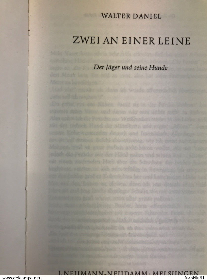 Zwei An Einer Leine : Der Jäger U. Seine Hunde. - Andere & Zonder Classificatie