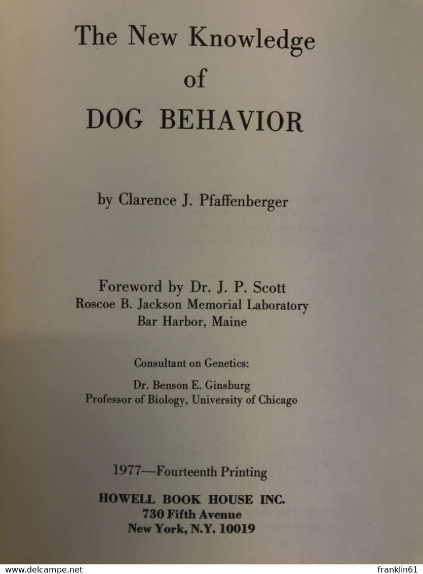 New Knowledge Of Dog Behavior. - Tierwelt