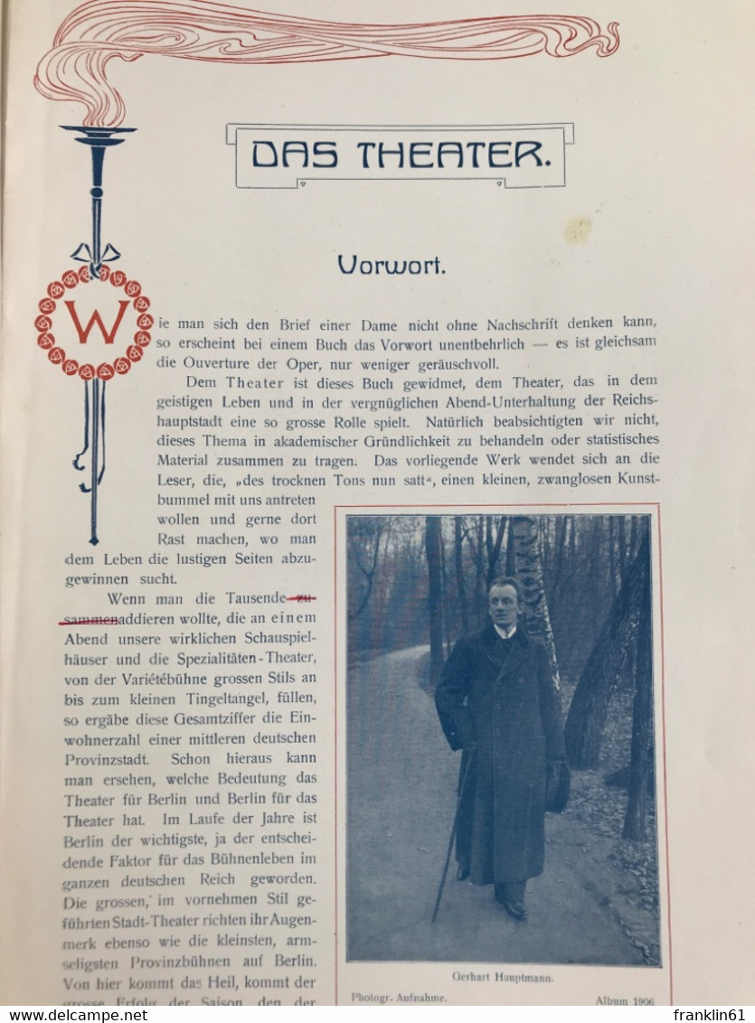 Album 1906: Das Theater. Kaufhaus N. Israel, Berlin C. - Teatro & Danza