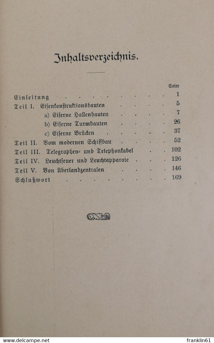 Giganten Der Technik. Naturwissenschaftliche Jugend- Und Volksbibliothek. 66. Bändchen. - Technical