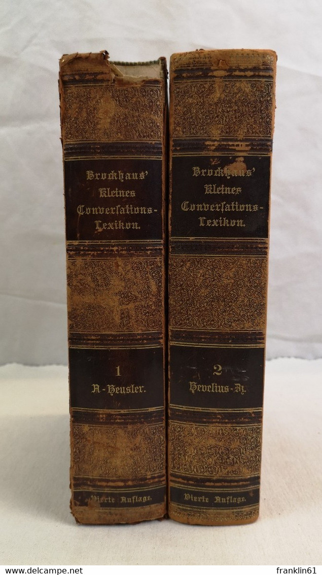 Brockhaus Kleines Conversations-Lexikon. Encyklopädisches Handwörterbuch. Erster Und Zweiter Band. - Léxicos