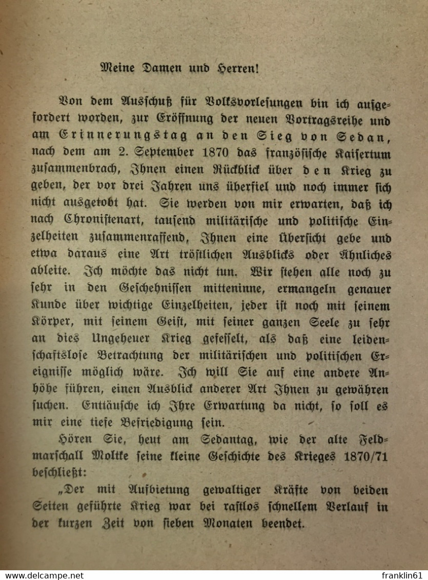 Drei Jahre Weltkrieg : - 5. Zeit Der Weltkriege