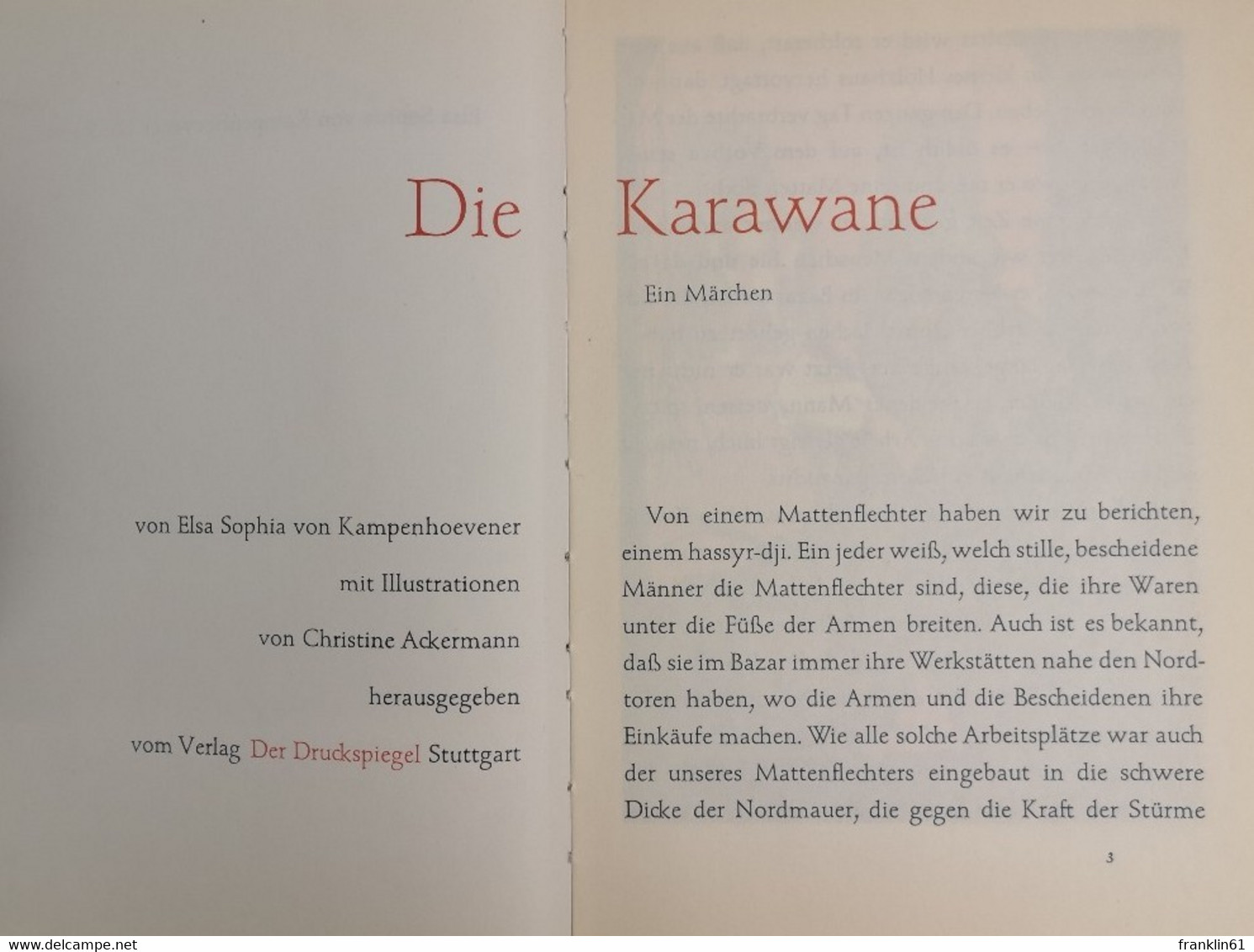 Die Karawane. Ein Märchen. - Cuentos & Legendas