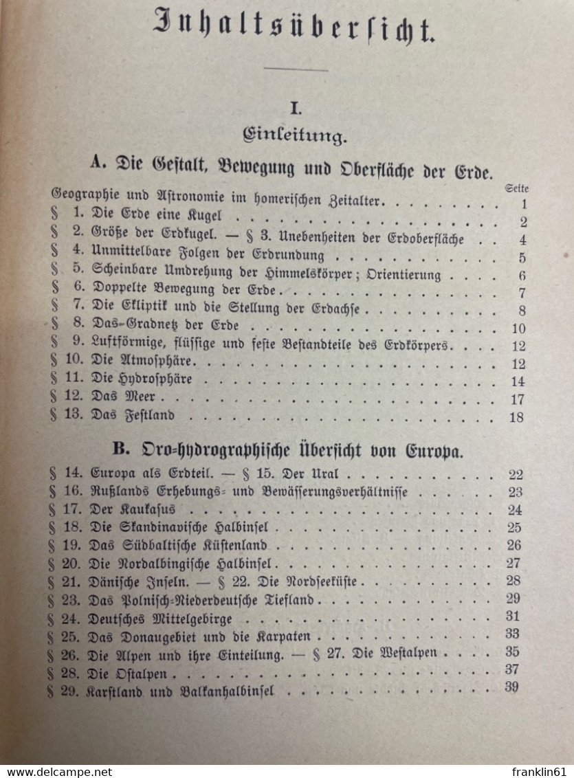 Geographie Für Bayerische Mittelschulen. - School Books