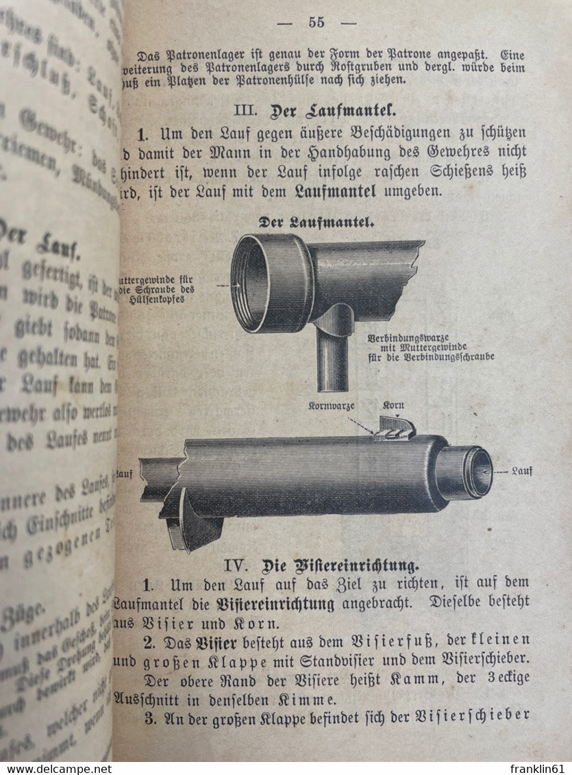 Der Mannschafts-Unterricht der deutschen Infanterie.