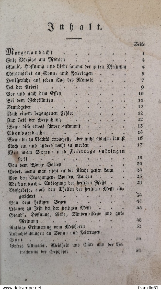 Guter Samen Auf Ein Gutes Erdreich, Ein  Lehr- Und Gebetbuch - Christianisme