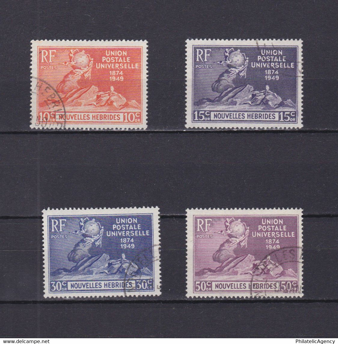 NEW HEBRIDES 1949, SG #64-67, UPU, Used - Used Stamps