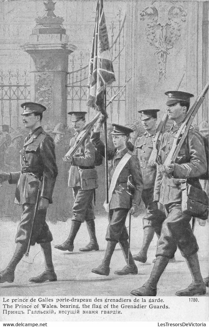 CPA FAMILLE ROYALE - 1914 - Prince De Galles Futur Edouard VIII - Porte Drapeau Des Grenadiers De La Garde - Königshäuser