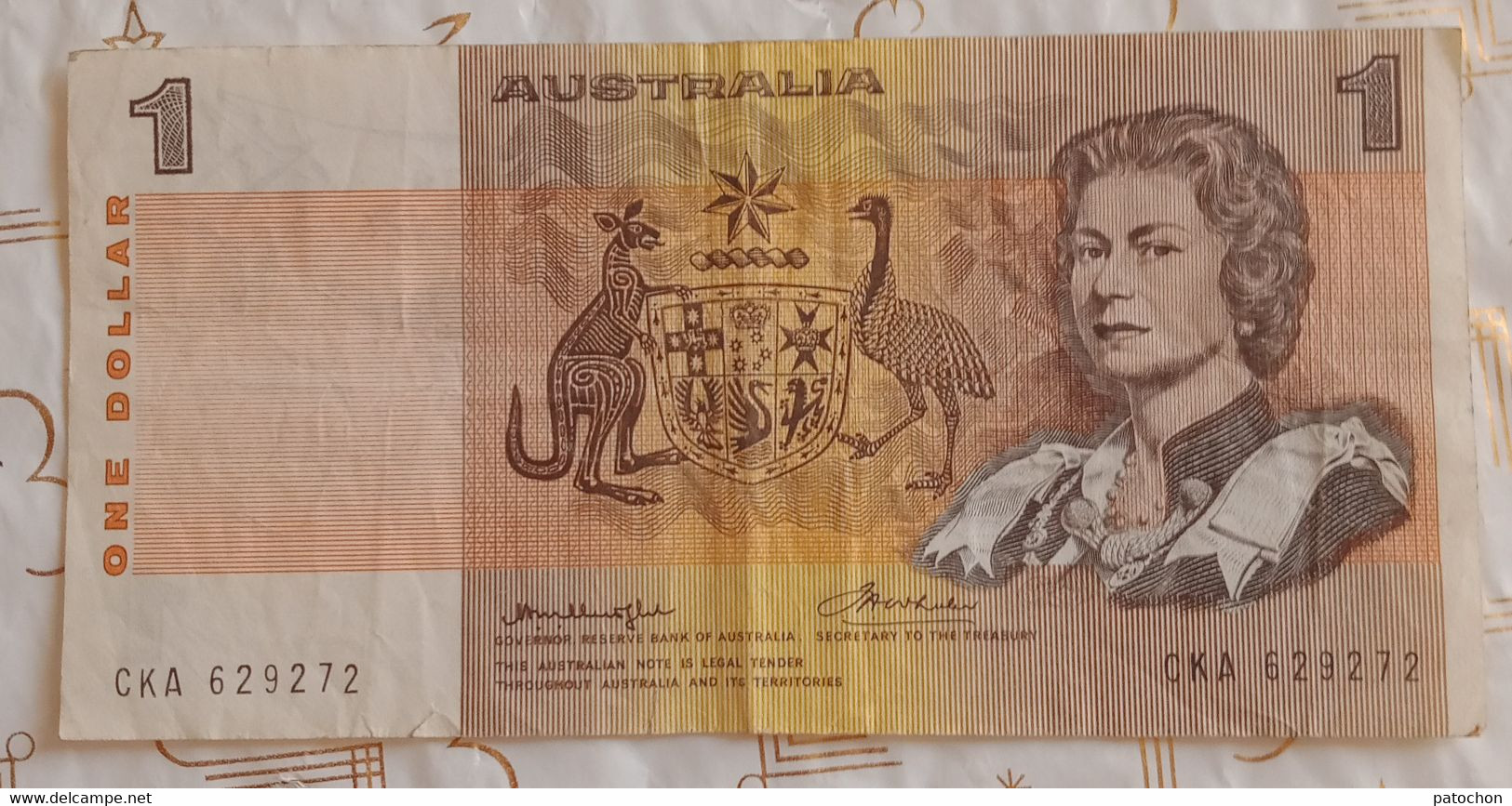 Billet 1 Dollar Australie CKA 629272 - 1974-94 Australia Reserve Bank (papier)