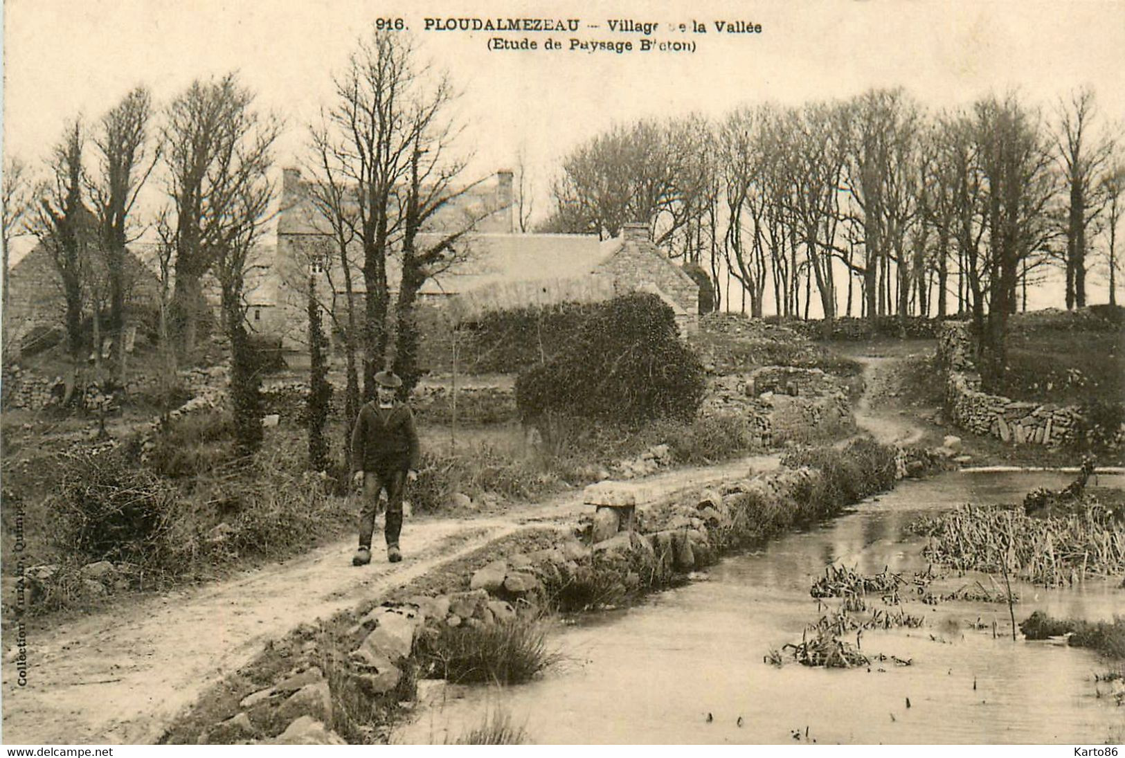 Ploudalmézeau * Village De La Vallée * Chemin Route * étude De Paysage Breton - Ploudalmézeau