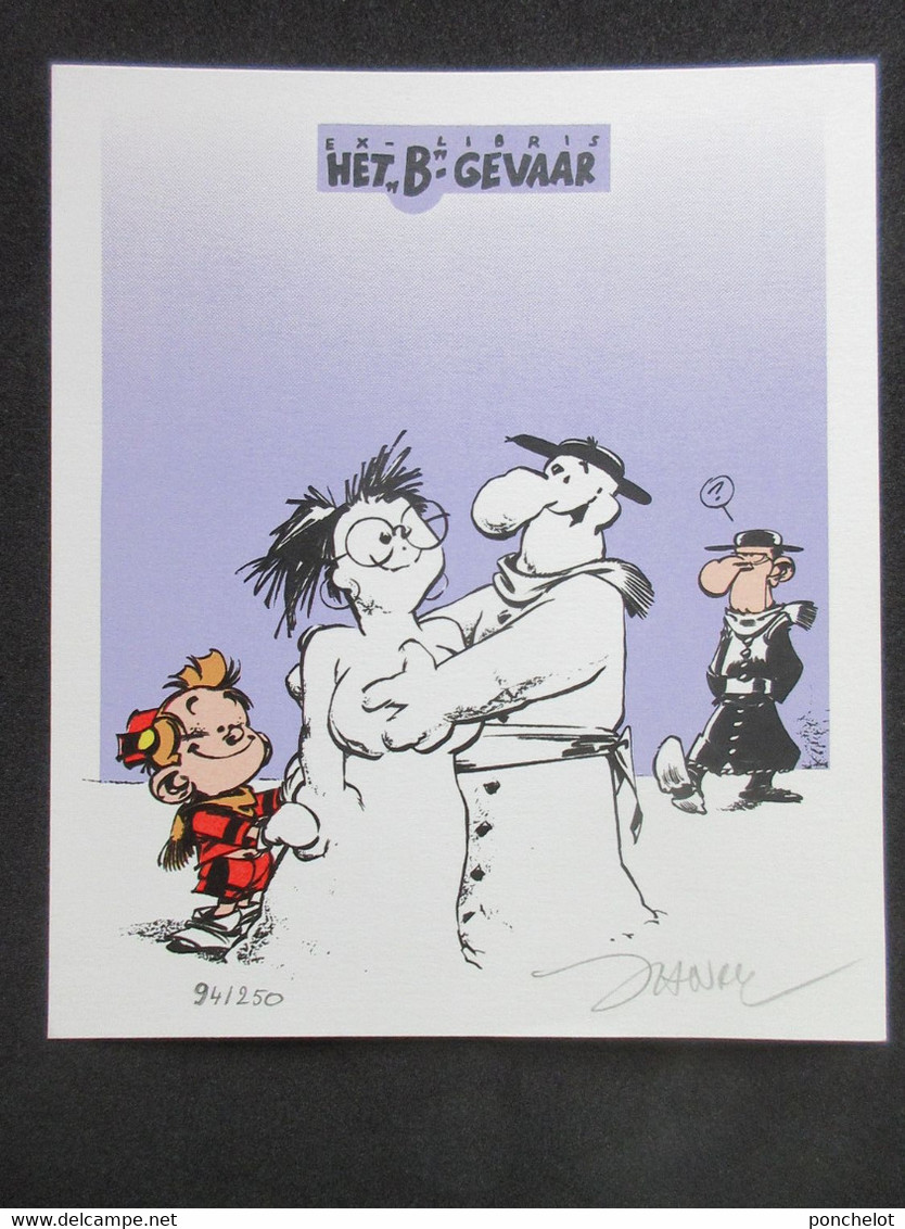 BD  LE PETIT SPIROU Ex Libris JANRY ET TOME Librairie HET-B-GEVAAR N/S 94/250 - Illustrateurs J - L