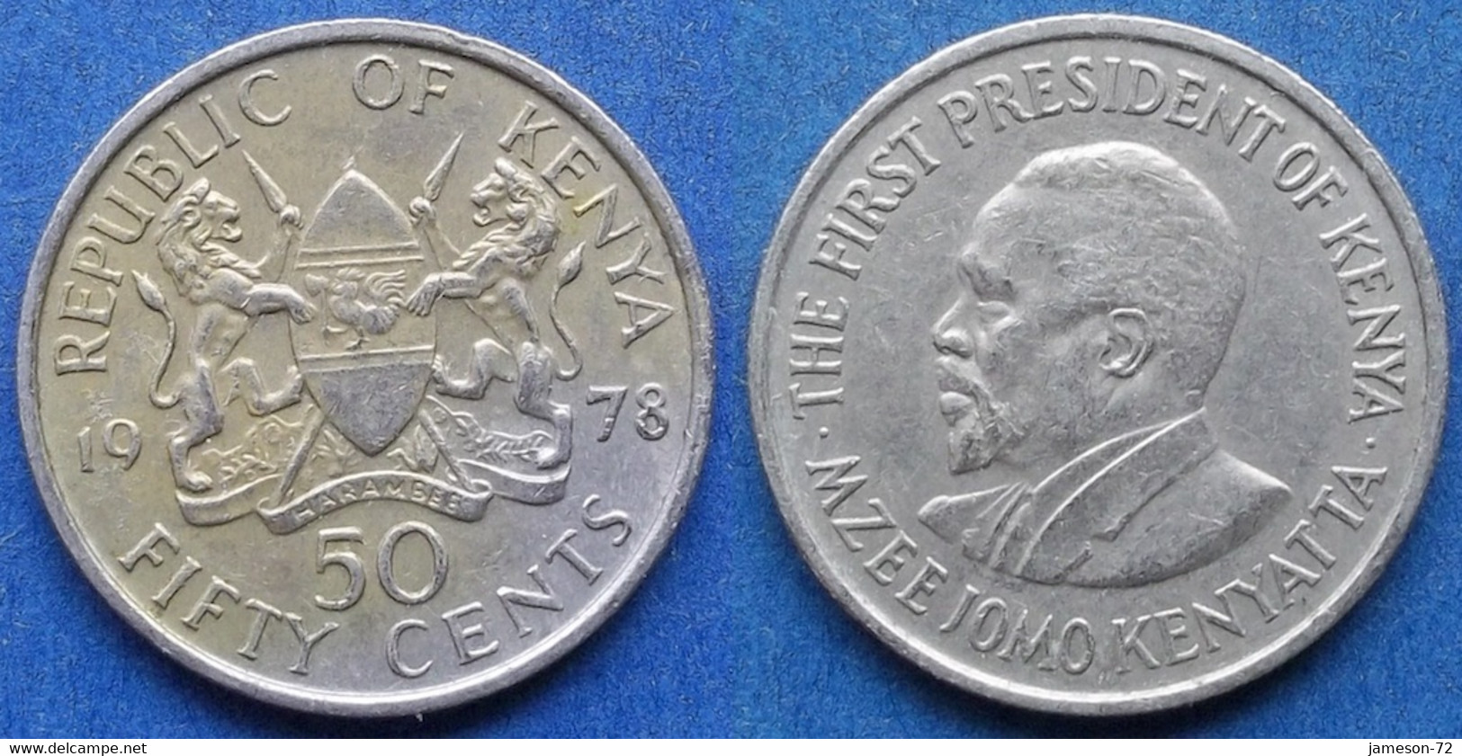 KENYA - 50 Cents 1978 KM# 13 Republic (1964) - Edelweiss Coins - Kenya