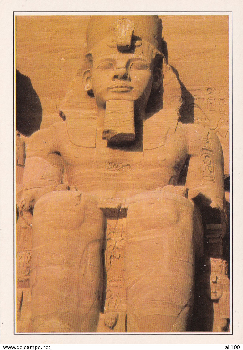 A20166 - ABU SIMBEL TEMPLES LA STATUE DE RAMSES II EGYPT EGYPTE RUIZ HOA QUI - Temples D'Abou Simbel