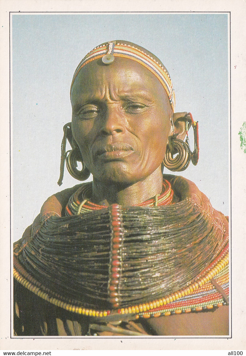 A20191 - FEMME SAMBURU SAMBURU WOMAN IN TRIBAL COSTUME KENYA MICHEL ORIVEL HOA QUI - Kenya