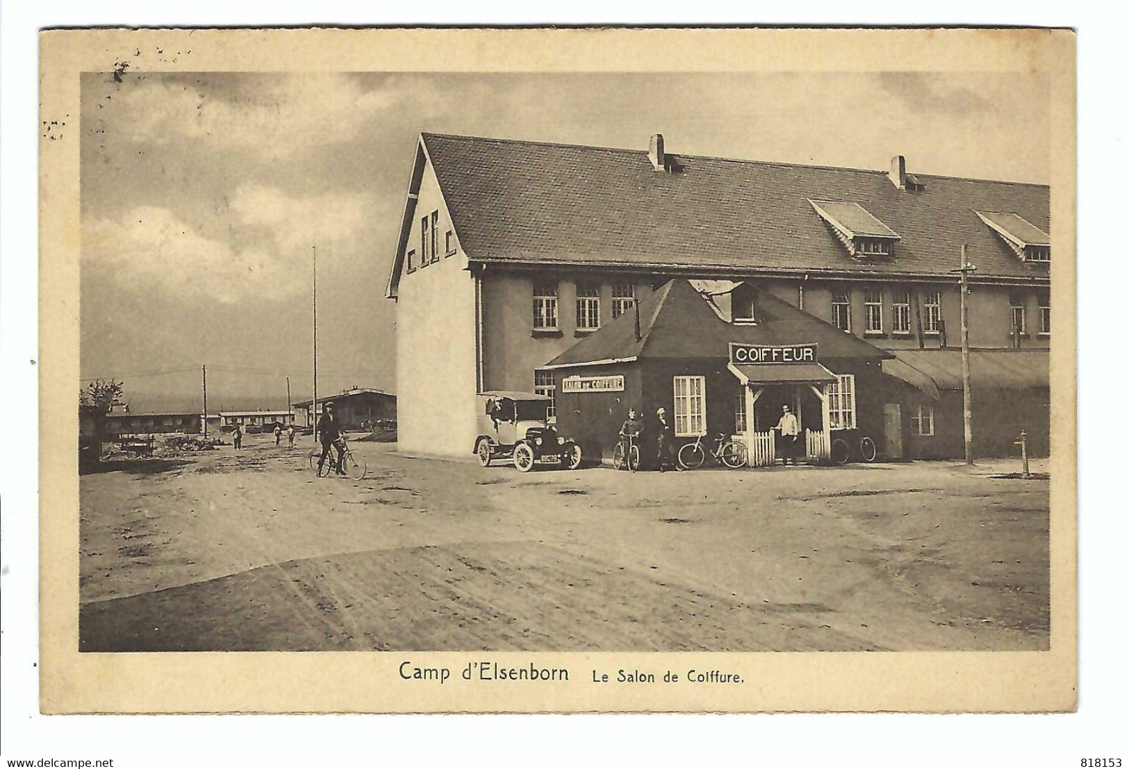 Camp D'Elsenborn  Le Salon De Coiffure  1928 - Butgenbach - Buetgenbach