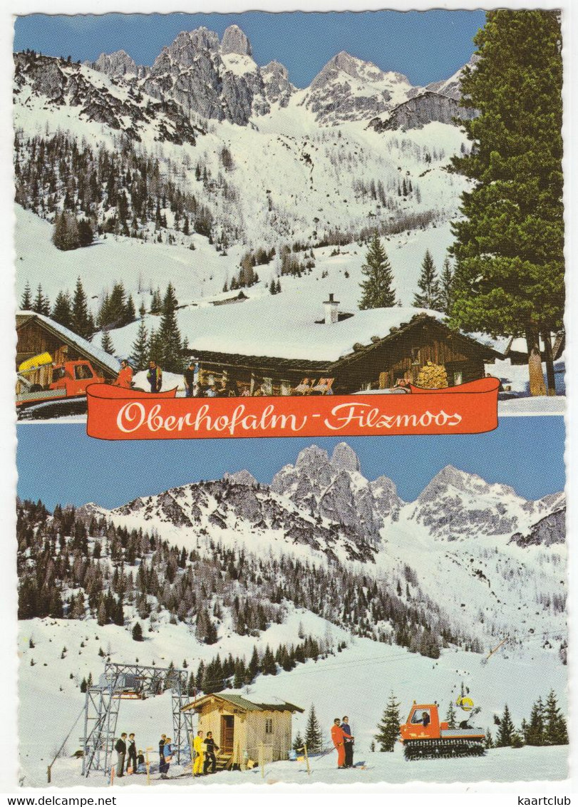 Oberhofalm Filzmoos - Schilift - PistenBully Snowcat - (Land Salzburg, Österreich/Austria) - Filzmoos