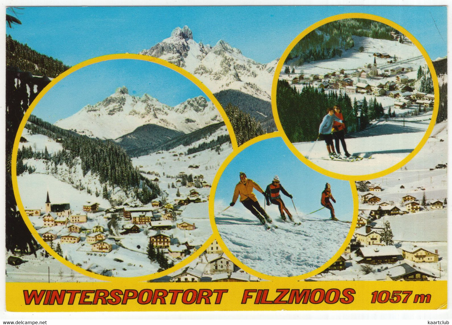 Wintersportort Filzmoos 1057 M - (Land Salzburg, Österreich/Austria) - Ski / Schi - Filzmoos