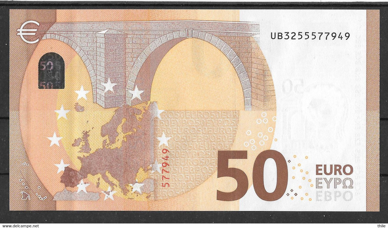 FRANCE - 50 € - UB - U012 F2 - UNC - Draghi - 50 Euro