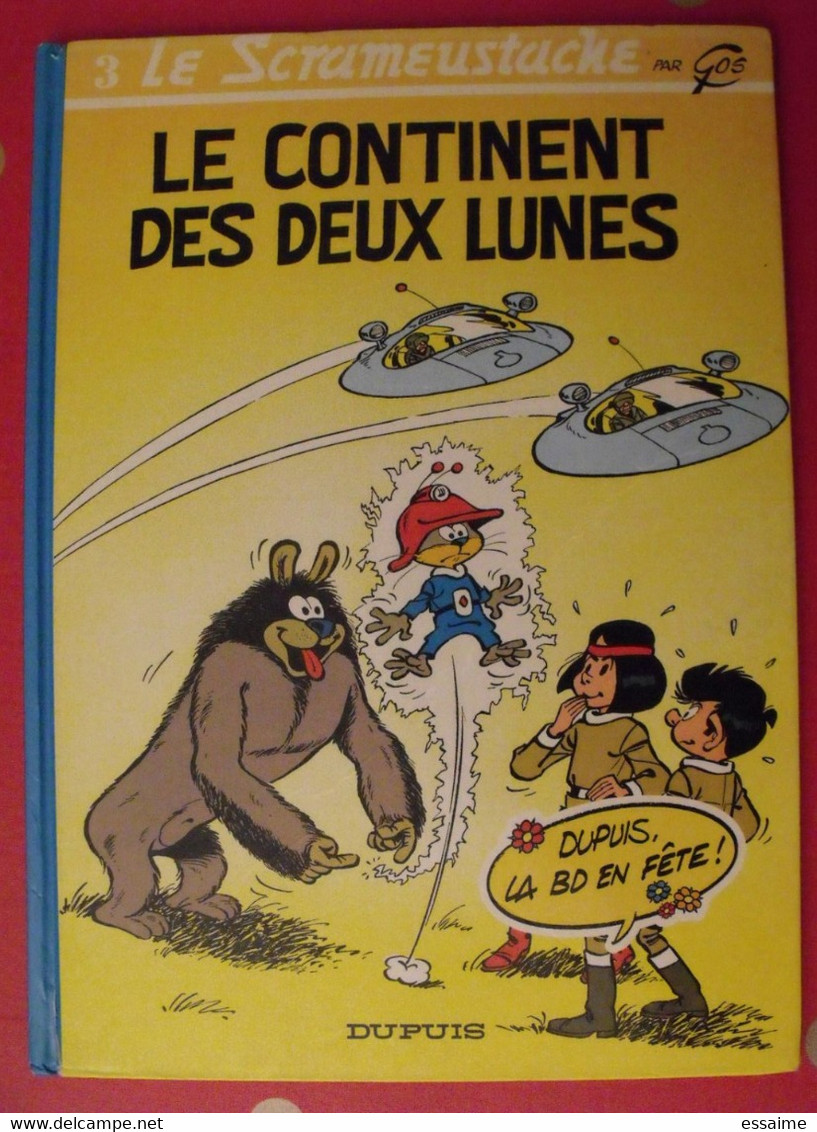 Le Scrameustache. 3. Le Continent Des Deux Lunes. Gos. Dupuis 1994 - Scrameustache, Le