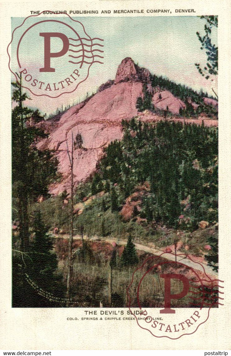 THE DEVIL'S SLIDE, CRIPPLE CREEK SHORT LINE RY, COLORADO - Colorado Springs