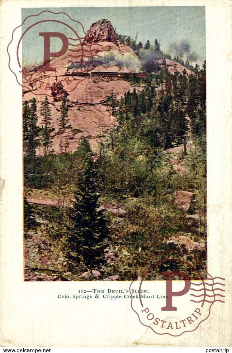 THE DEVIL'S SLIDE, CRIPPLE CREEK SHORT LINE RY, COLORADO - Colorado Springs