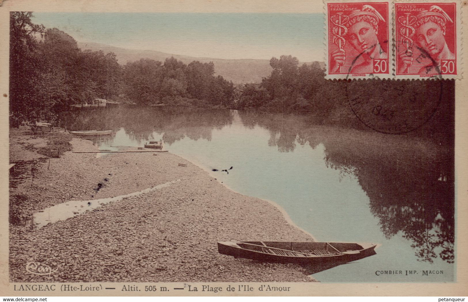 43 LANGEAC  LA PLAGE ET L'ILE D'AMOUR - Langeac