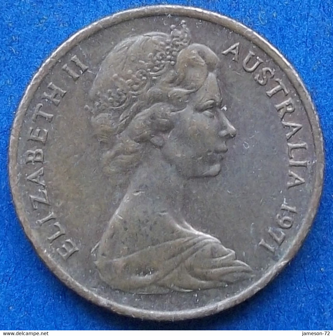 AUSTRALIA - 1 Cent 1971 "feather-tailed Glider" KM# 62 Elizabeth II Decimal Coinage (1971-2022) - Edelweiss Coins - Cent