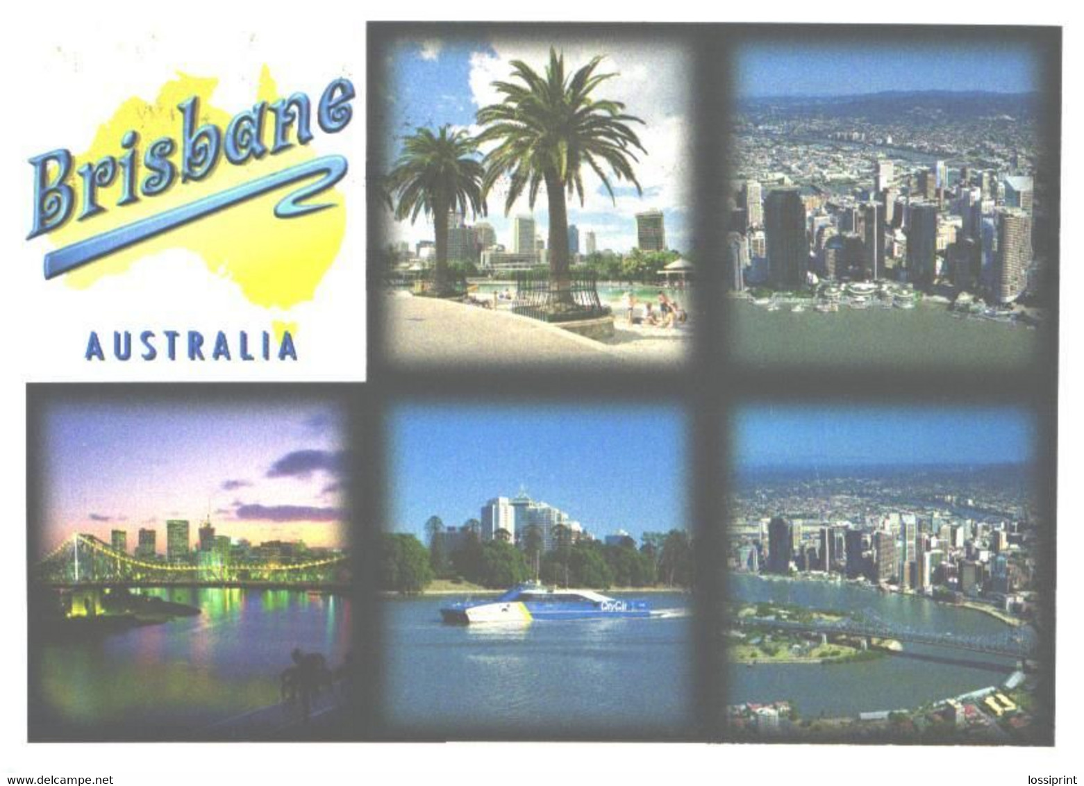 Australia:Brisbane, Aerial Views, Bridge - Brisbane