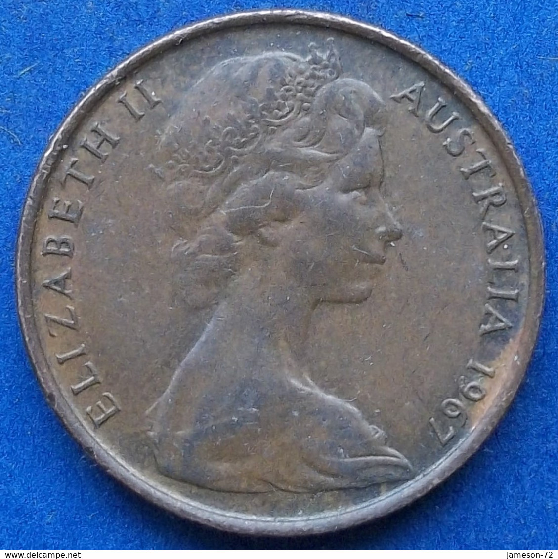 AUSTRALIA - 2 Cents 1967 "frill-necked Lizard" KM# 63 Elizabeth II Decimal Coinage (1971-2022) - Edelweiss Coins - 2 Cents