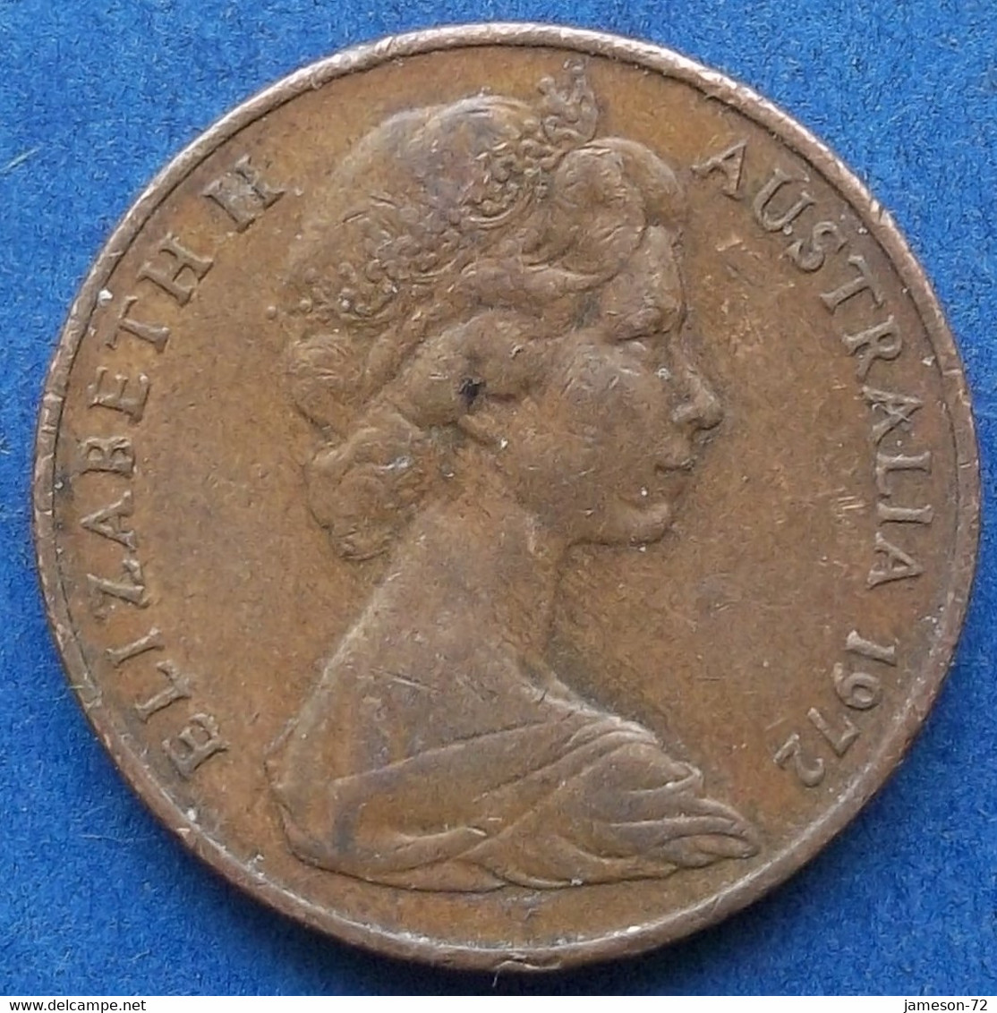 AUSTRALIA - 2 Cents 1972 "frill-necked Lizard" KM# 63 Elizabeth II Decimal Coinage (1971-2022) - Edelweiss Coins - 2 Cents