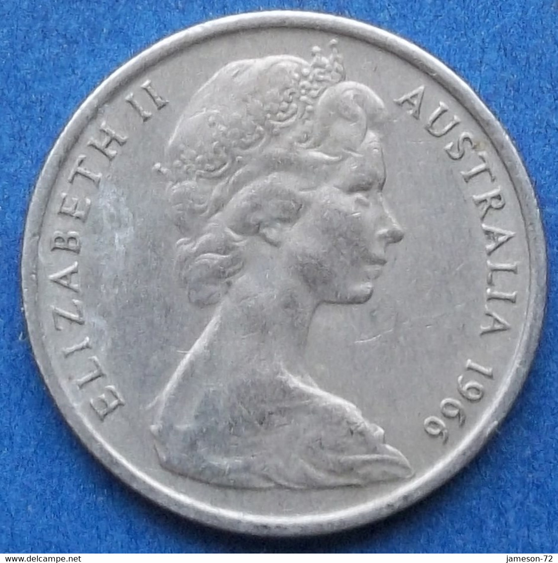 AUSTRALIA - 5 Cents 1966 "echidna" KM# 64 Elizabeth II Decimal Coinage (1971-2022) - Edelweiss Coins - 5 Cents