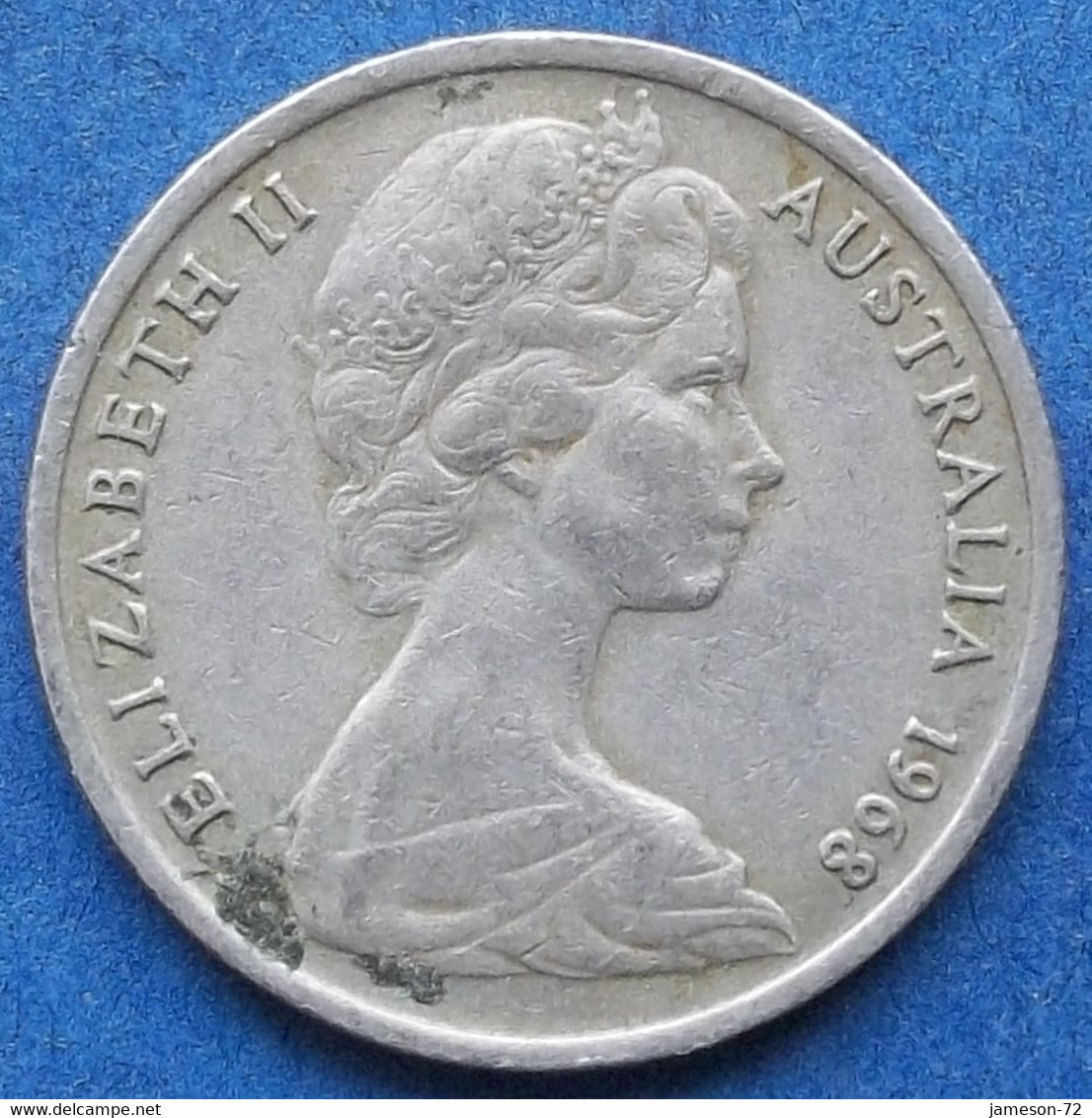 AUSTRALIA - 5 Cents 1968 "echidna" KM# 64 Elizabeth II Decimal Coinage (1971-2022) - Edelweiss Coins - 5 Cents