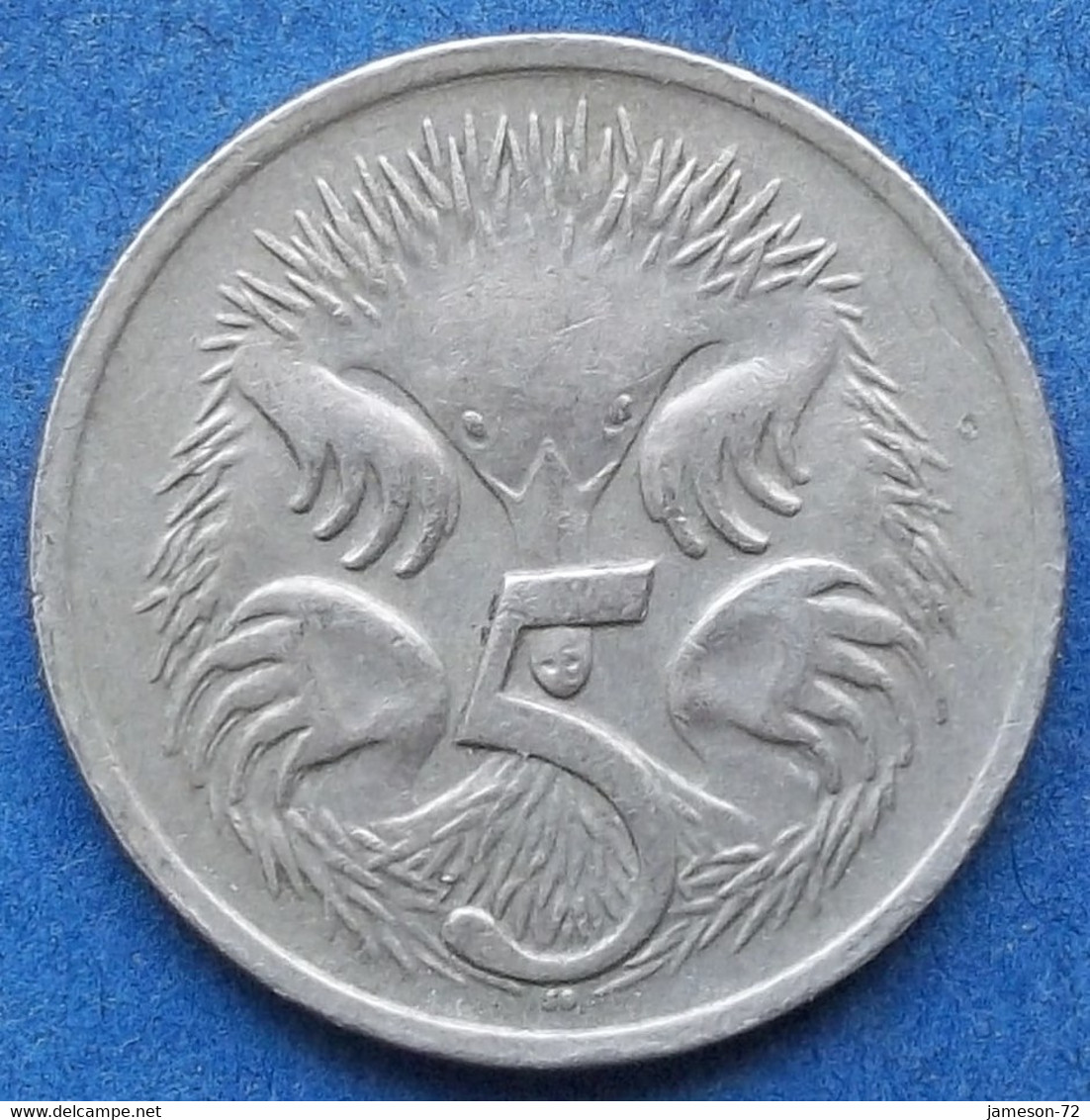 AUSTRALIA - 5 Cents 1968 "echidna" KM# 64 Elizabeth II Decimal Coinage (1971-2022) - Edelweiss Coins - 5 Cents