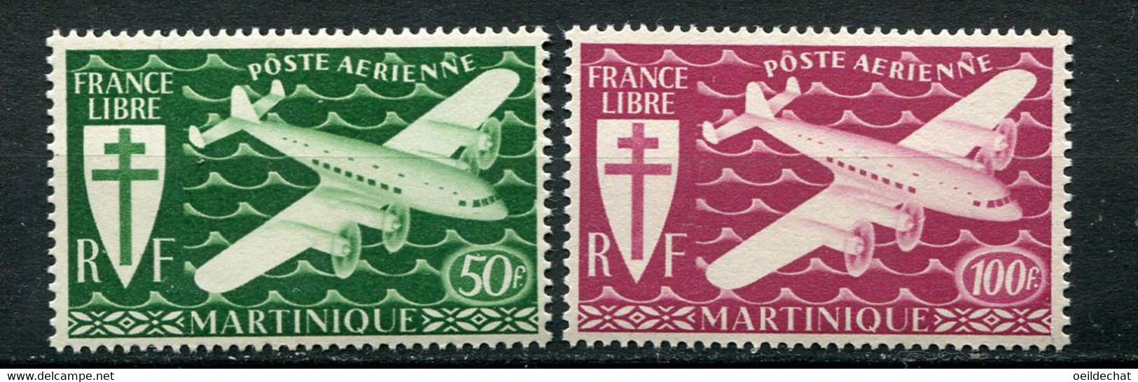 24265 MARTINIQUE  PA4/5** Série De Londres  1945  TB/TTB - Luftpost