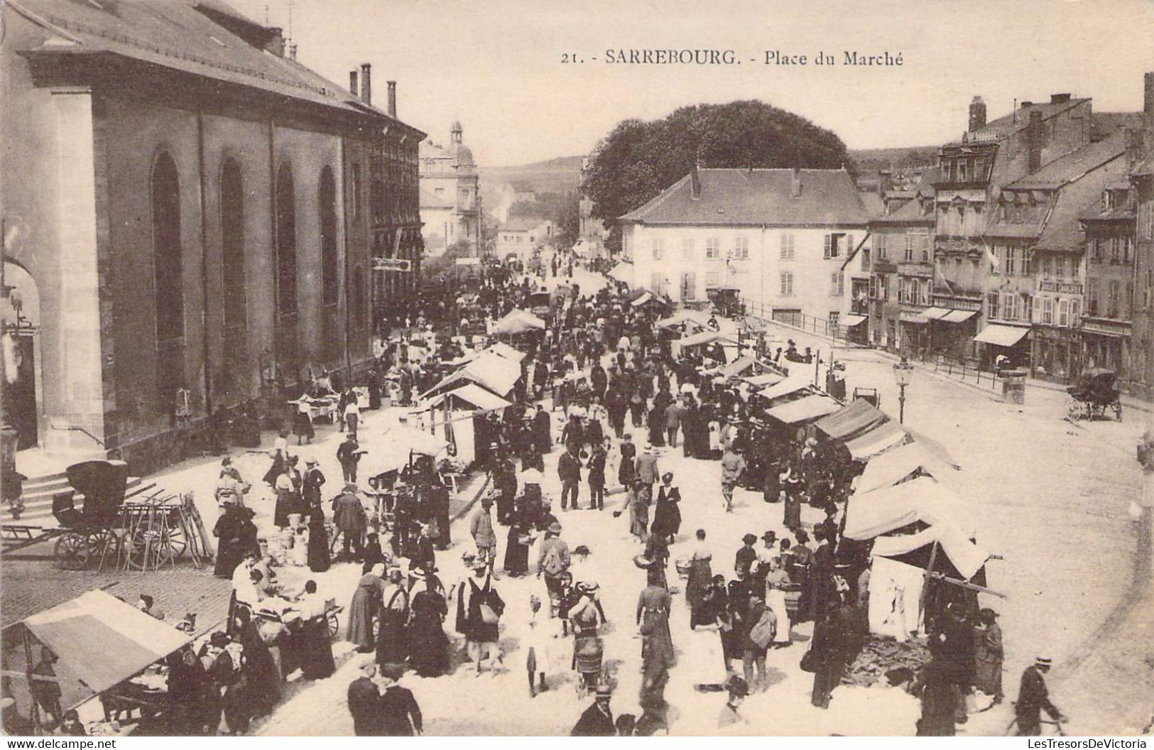 CPA - 57- SARREBOURG - Place Du Marché - Animation - Sarrebourg