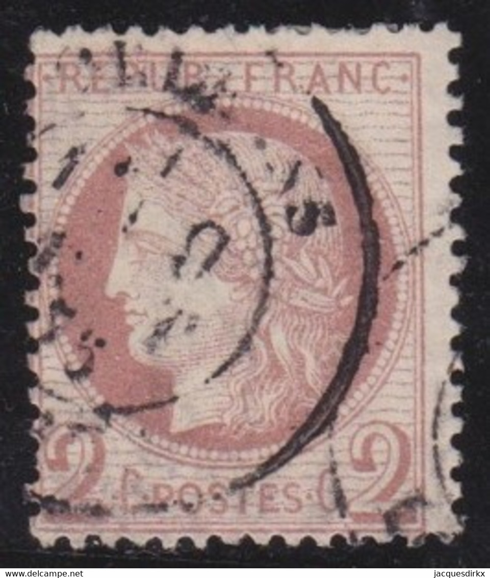 France   .    Y&T   .    51    .     O      .    Oblitéré - 1871-1875 Ceres