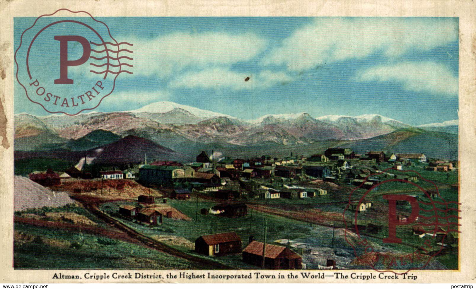 USA. ALTMAN, CRIPPLE CREEK DISTRICT, THE HIGHEST INCORPORATE TOWN IN THE WORLD. THE CRIPPLE CREEK TRIP. - Colorado Springs