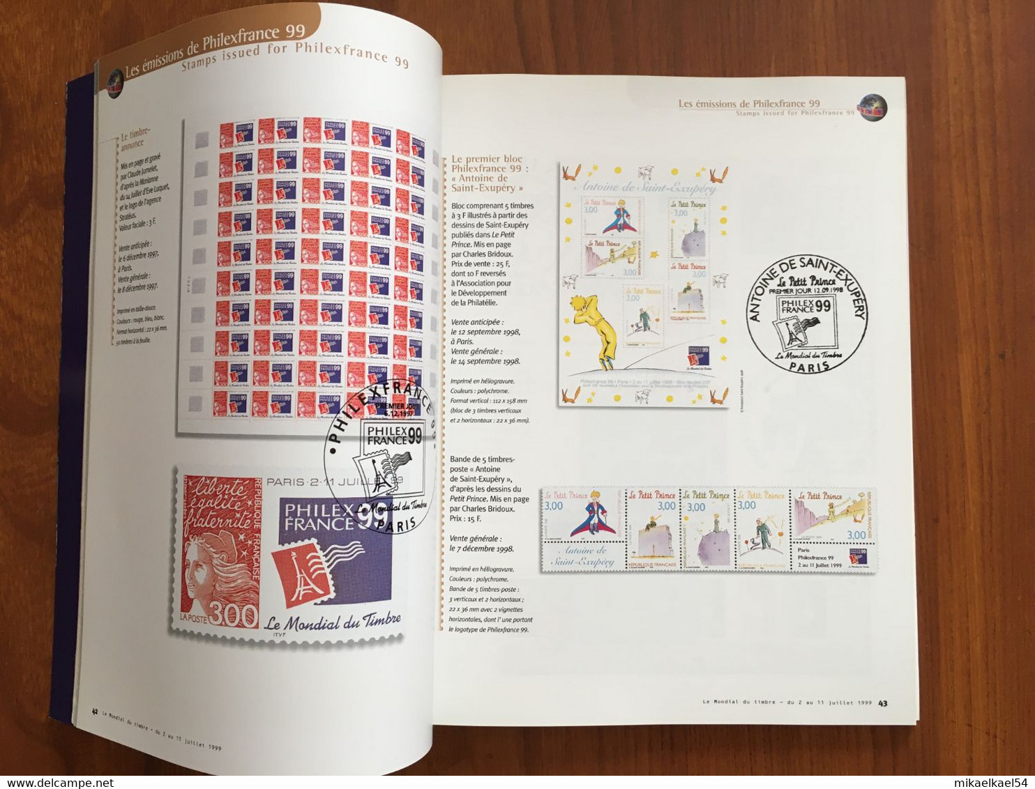 MONDIAL DU TIMBRE PHILEXFRANCE 99, Catalogue - Tomes 1 Et 2 - Philatelic Exhibitions