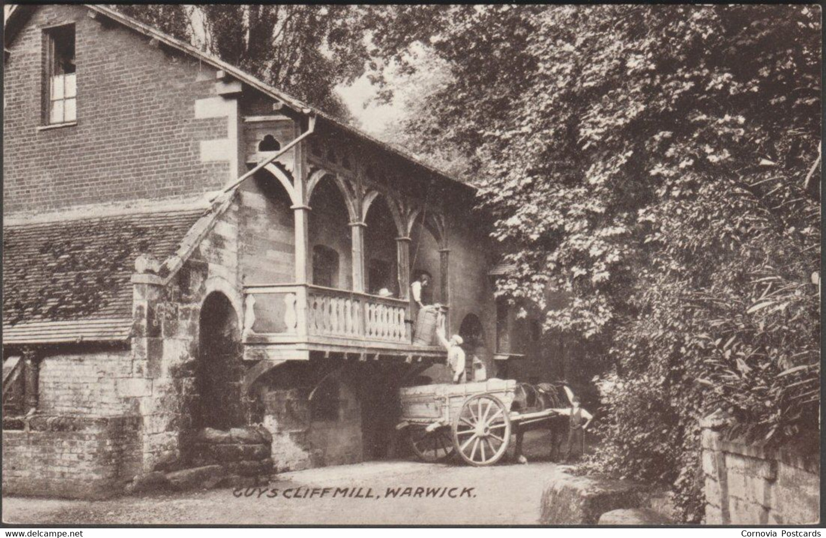 Guy's Cliff Mill, Warwick, Warwickshire, C.1905 - HH Lacy Postcard - Warwick