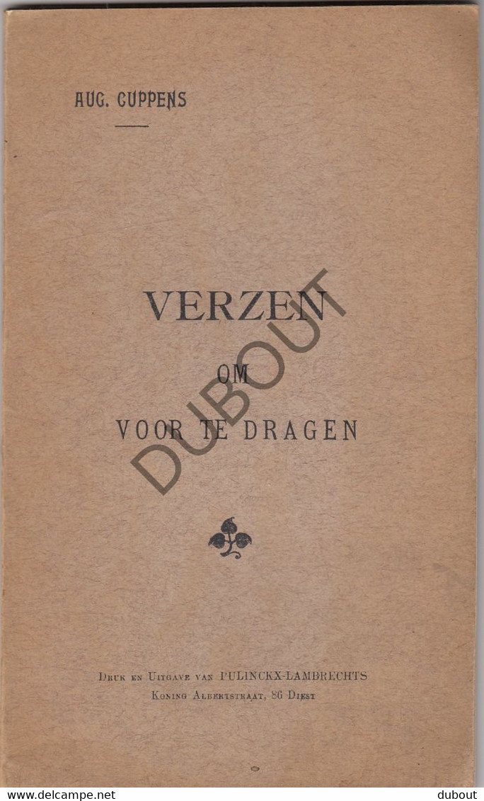 Loksbergen/Halen/Diest - Verzen Om Voor Te Dragen - Pastoor A. Cuppens - Druk Pulinckx-Lambrechts, Diest (V1829) - Dichtung