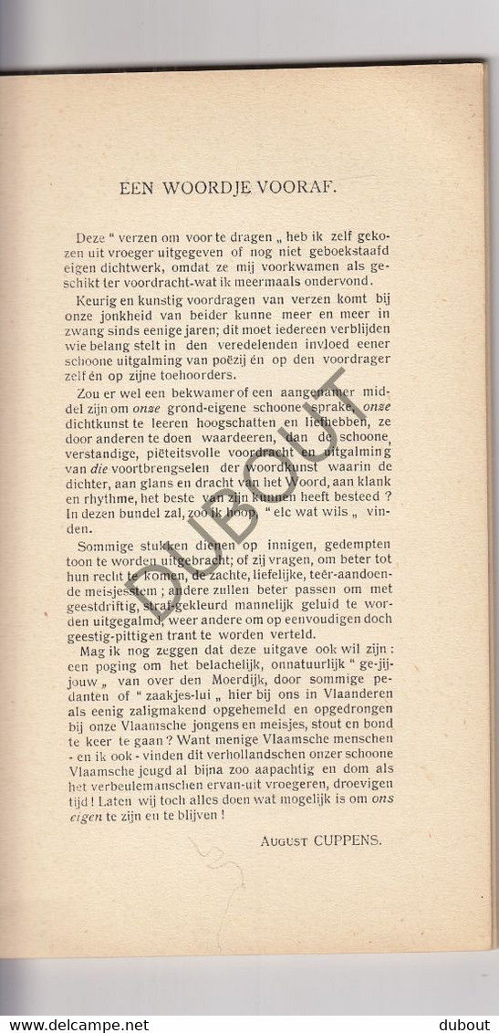 Loksbergen/Halen/Diest - Verzen Om Voor Te Dragen - Pastoor A. Cuppens - Druk Pulinckx-Lambrechts, Diest (V1829) - Dichtung