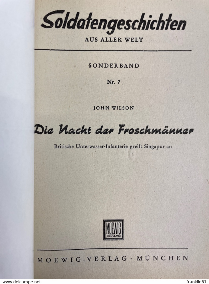 Die Nacht Der Froschmänner. Sonderband Nr. 7. - Militär & Polizei