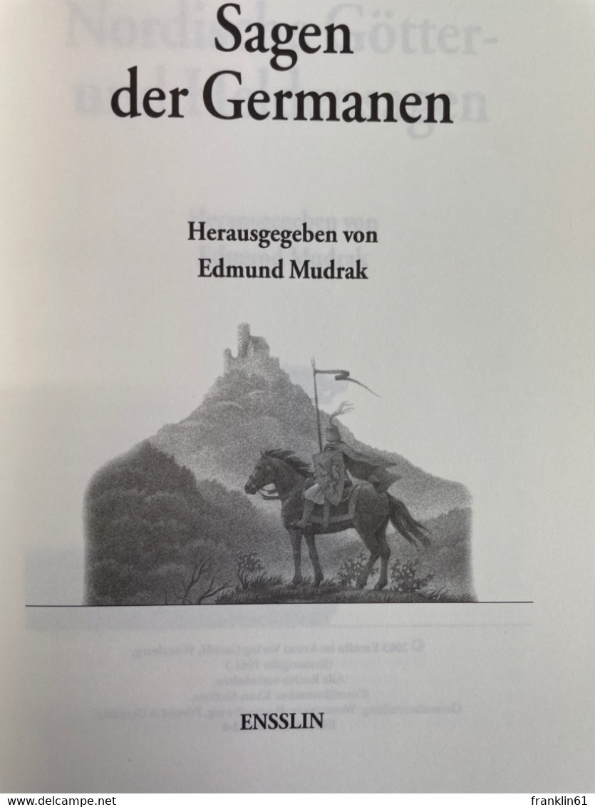 Sagen Der Germanen. - Tales & Legends