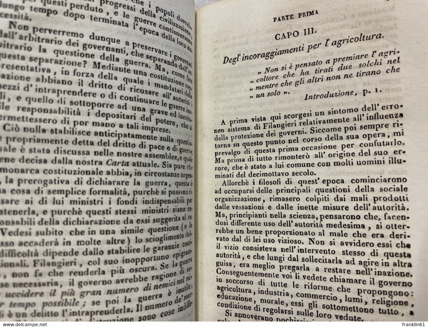 Comento Sulla Scienza Della Legislazione. - Filosofie