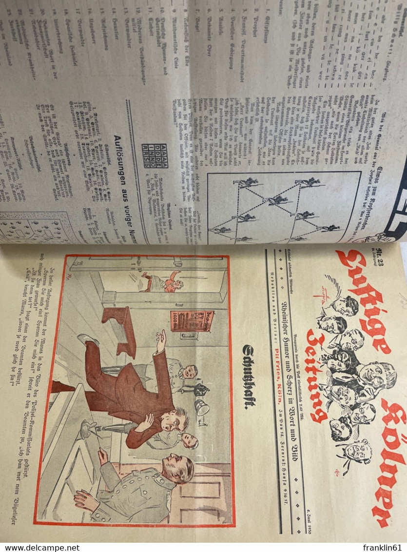 Lustige Kölner Zeitung. Jahrgang 1930, KOMPLETT. Nummer 1 bis 52, 6.Jahrgang.