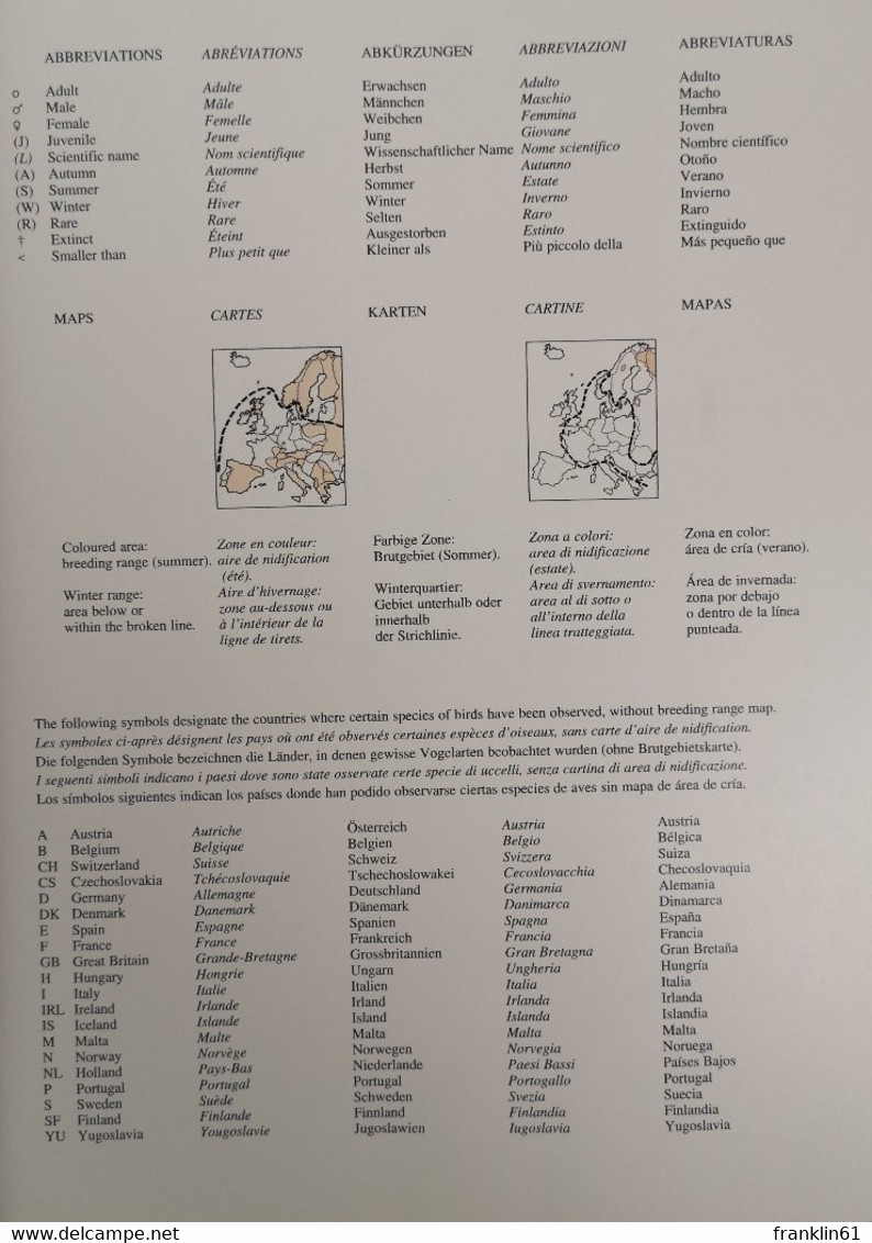 Thorburns Bilder Der Vogelwelt: Ein Verbreitungs-Atlas Der Wichtigsten Vogelarten In 6 Sprachen - Léxicos